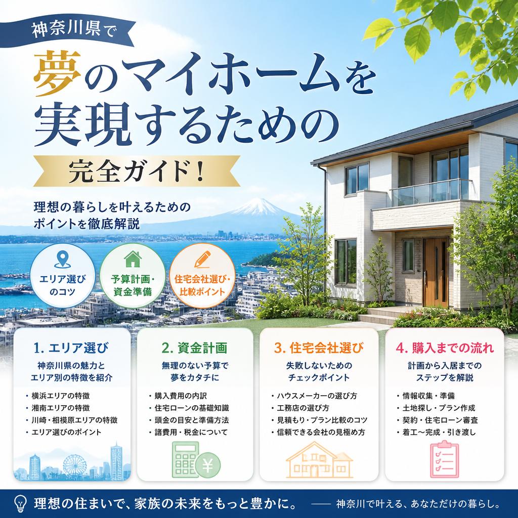 神奈川県で夢のマイホームを実現するための完全ガイド！